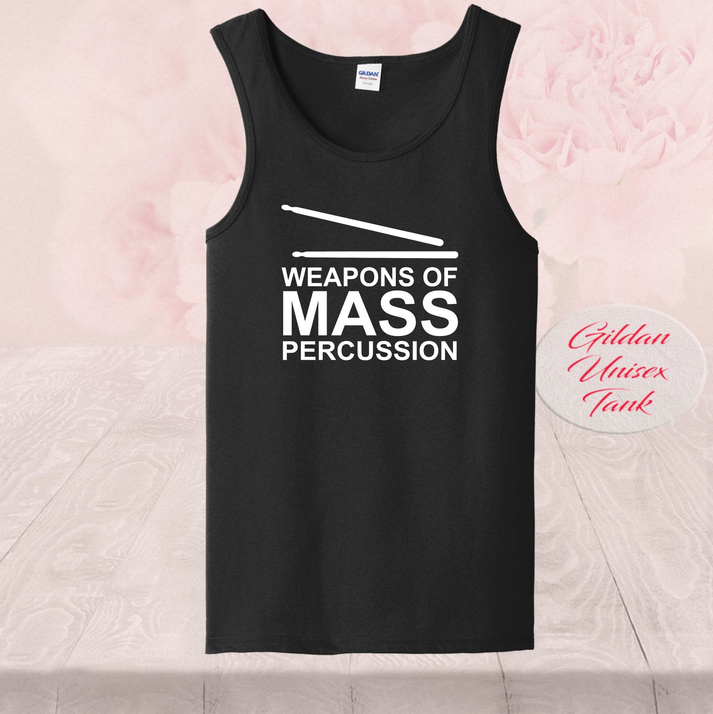 Weapons Of Mass Percussion T-Shirt - Music Lover, Drummer Gift