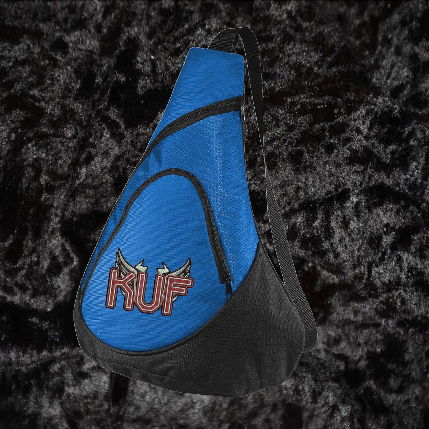 KuF Embroidered Wings Logo Sling Bag