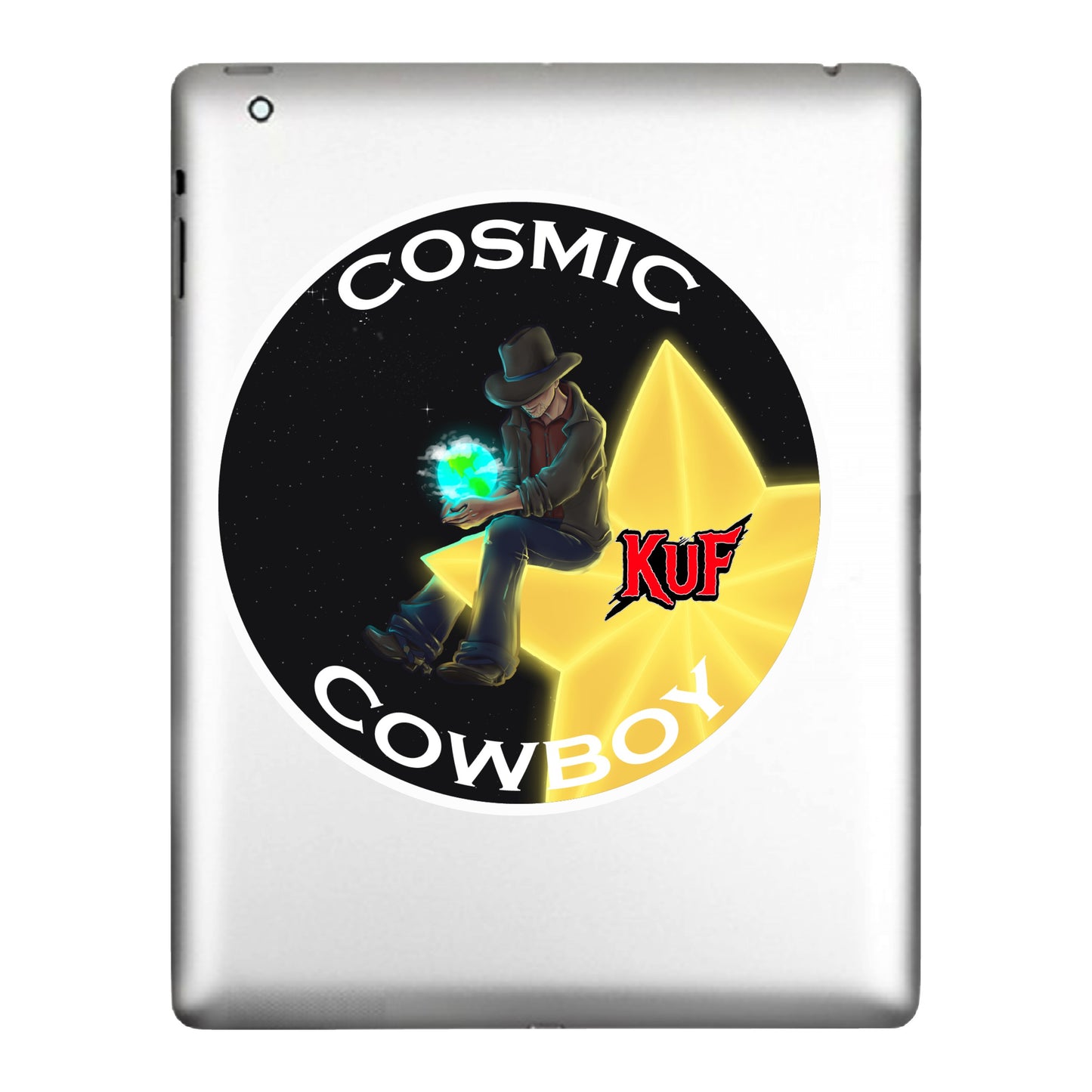 KuF Cosmic Cowboy Single Sticker 4"x4"