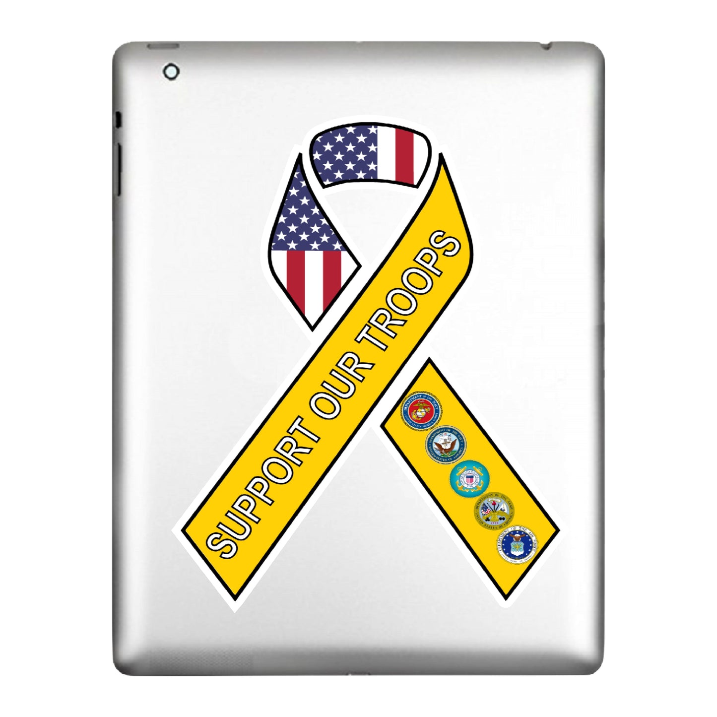 Support Our Troops Military USA Decal Sticker