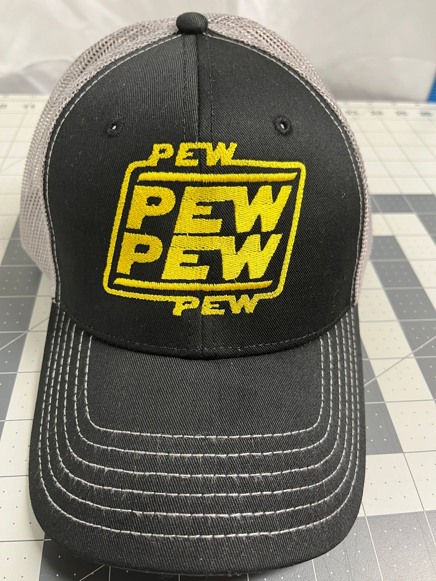 Pew Pew Pew Embroidered Hat