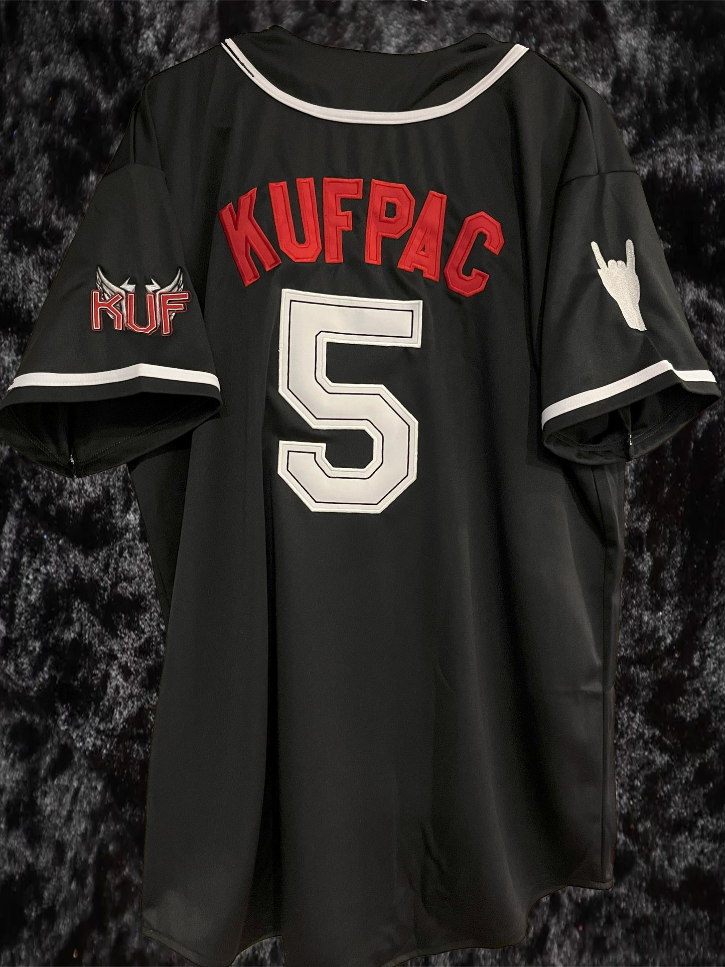 KuF Pac Embroidered Baseball Jersey