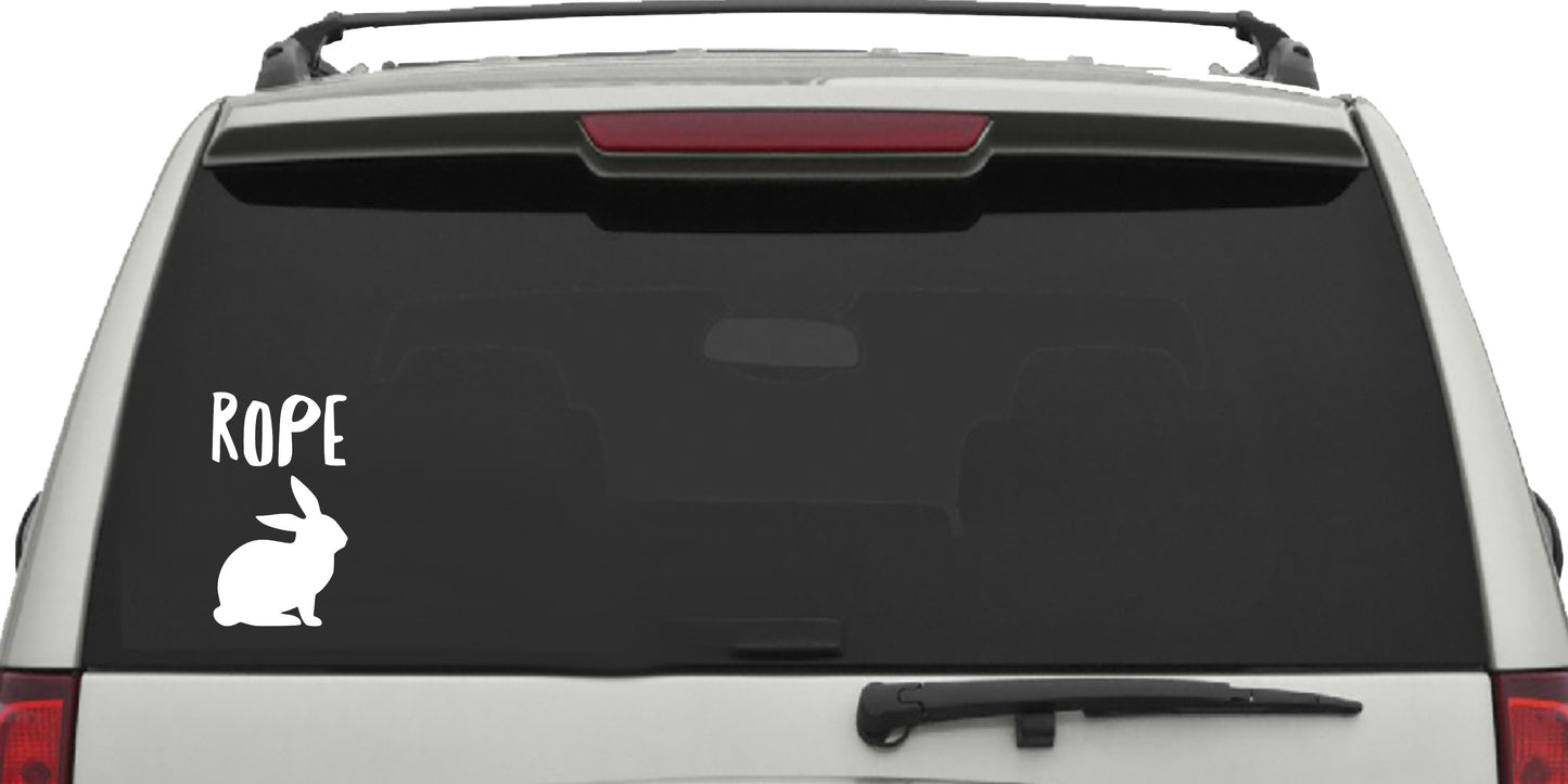 Rope Bunny Sticker Decal