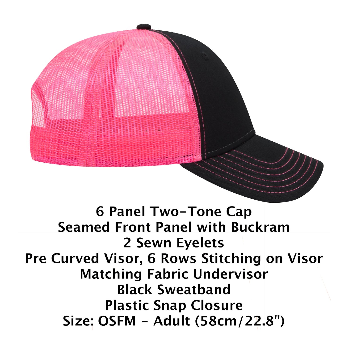 SKD 3d Puff Embroidered Pink Cap