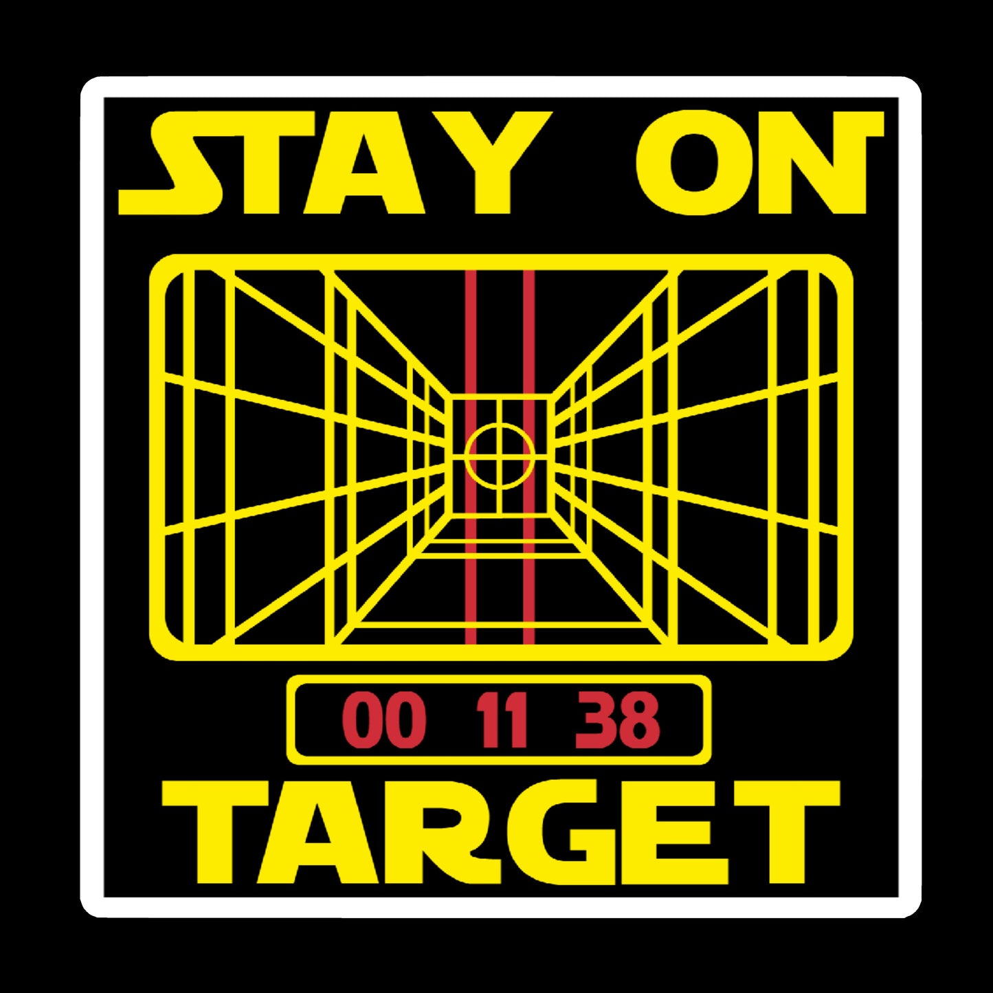 Stay On Target Sticker Decal