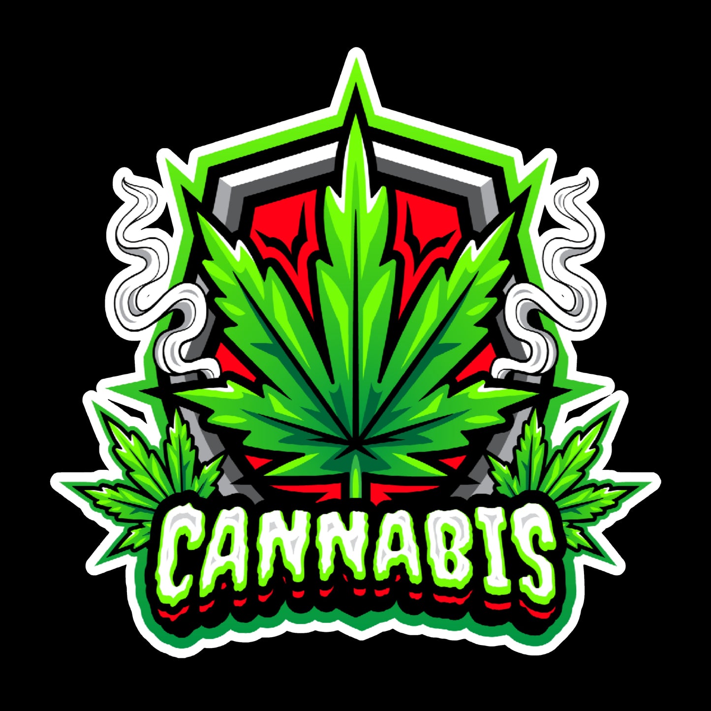 Cannabis Leaf Sticker