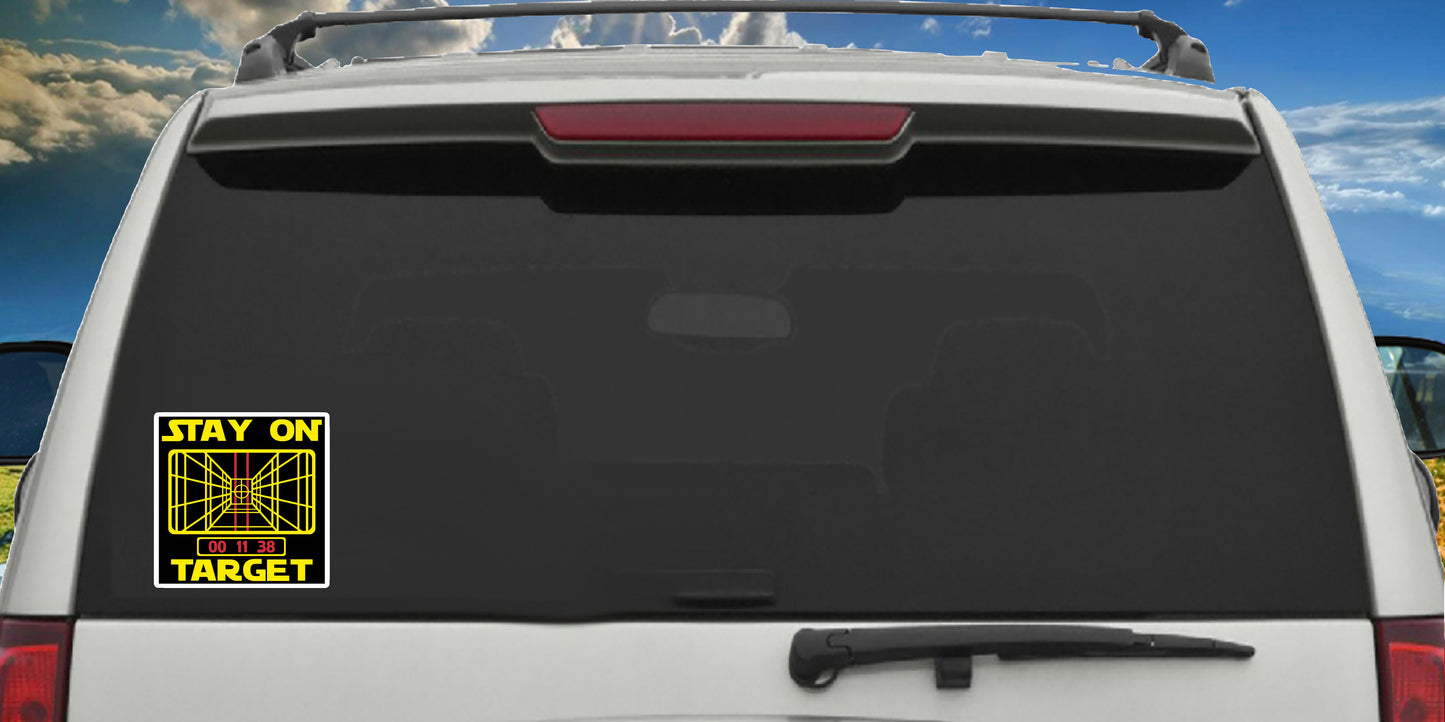 Stay On Target Sticker Decal