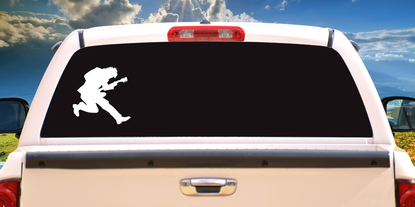 Rock Star, Guitar Player Sticker Decal, In a Band, Guitar Player