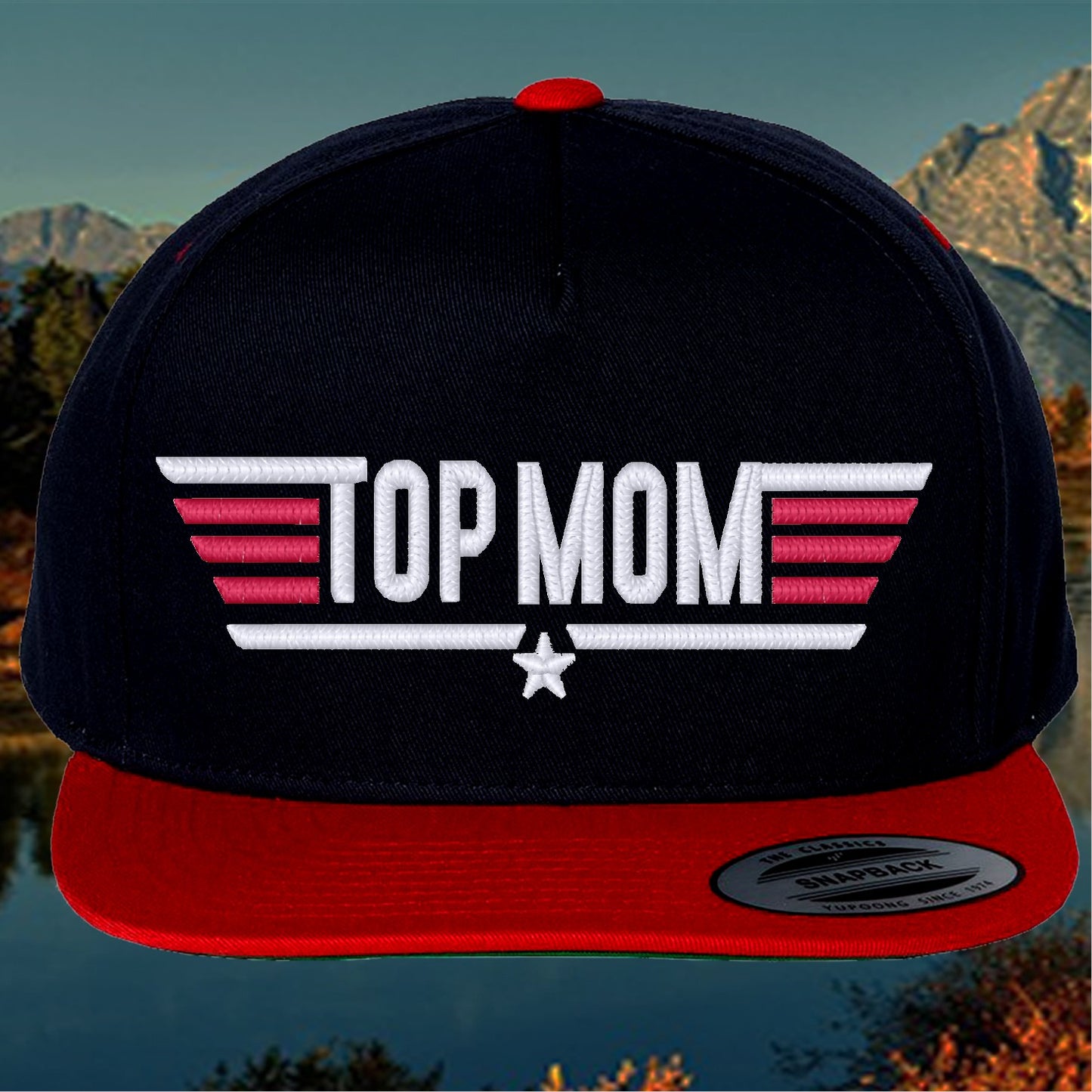 Top Mom 3d Puff Embroidered Cap