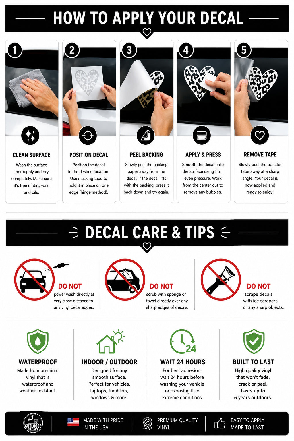 How to apply your decal guide