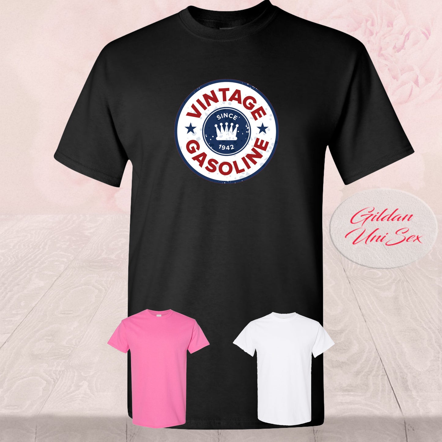 Vintage Gas Oil, 10 Designs, T Shirt