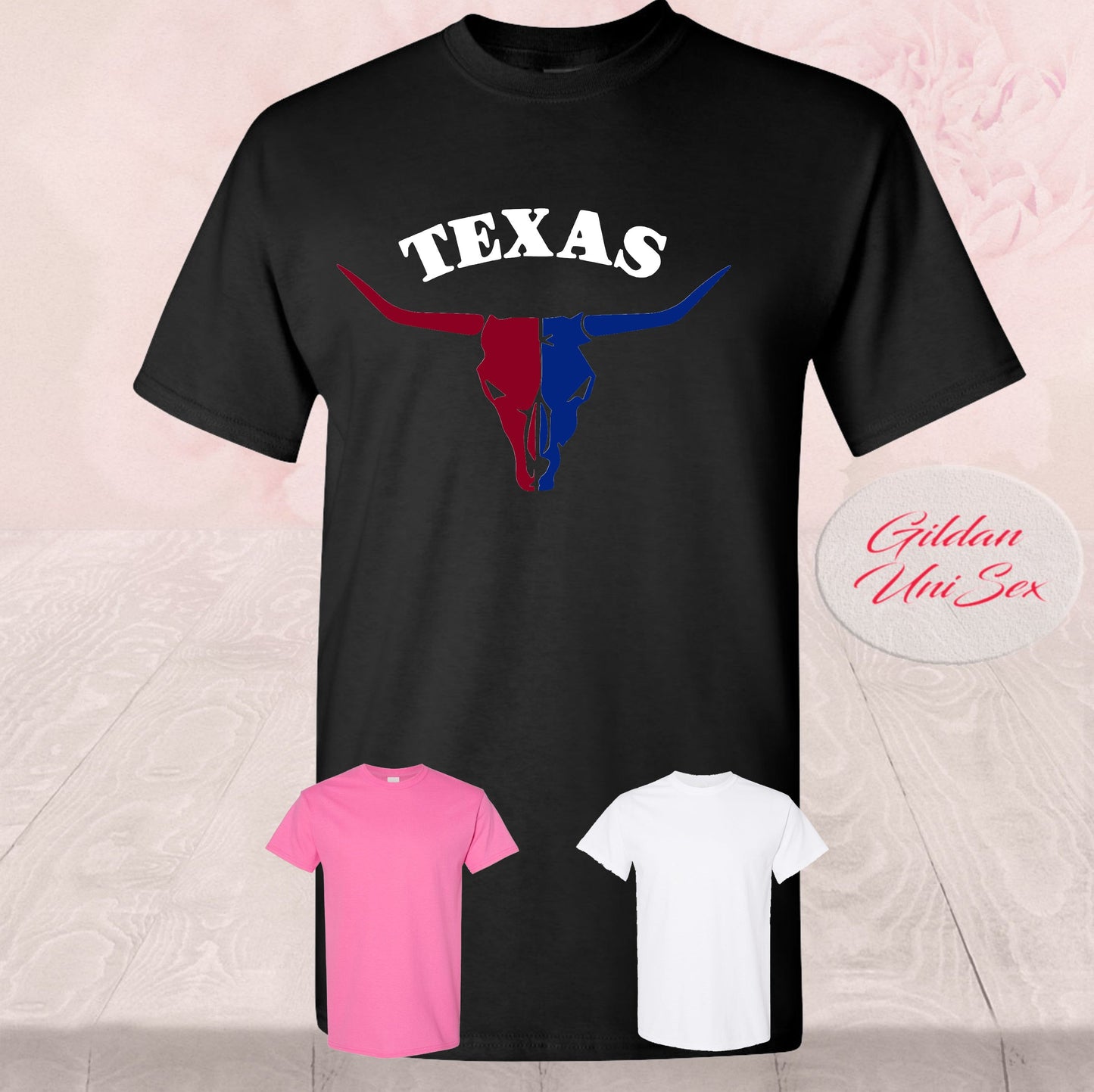 Texas State Longhorn, Bull Skull, T Shirts