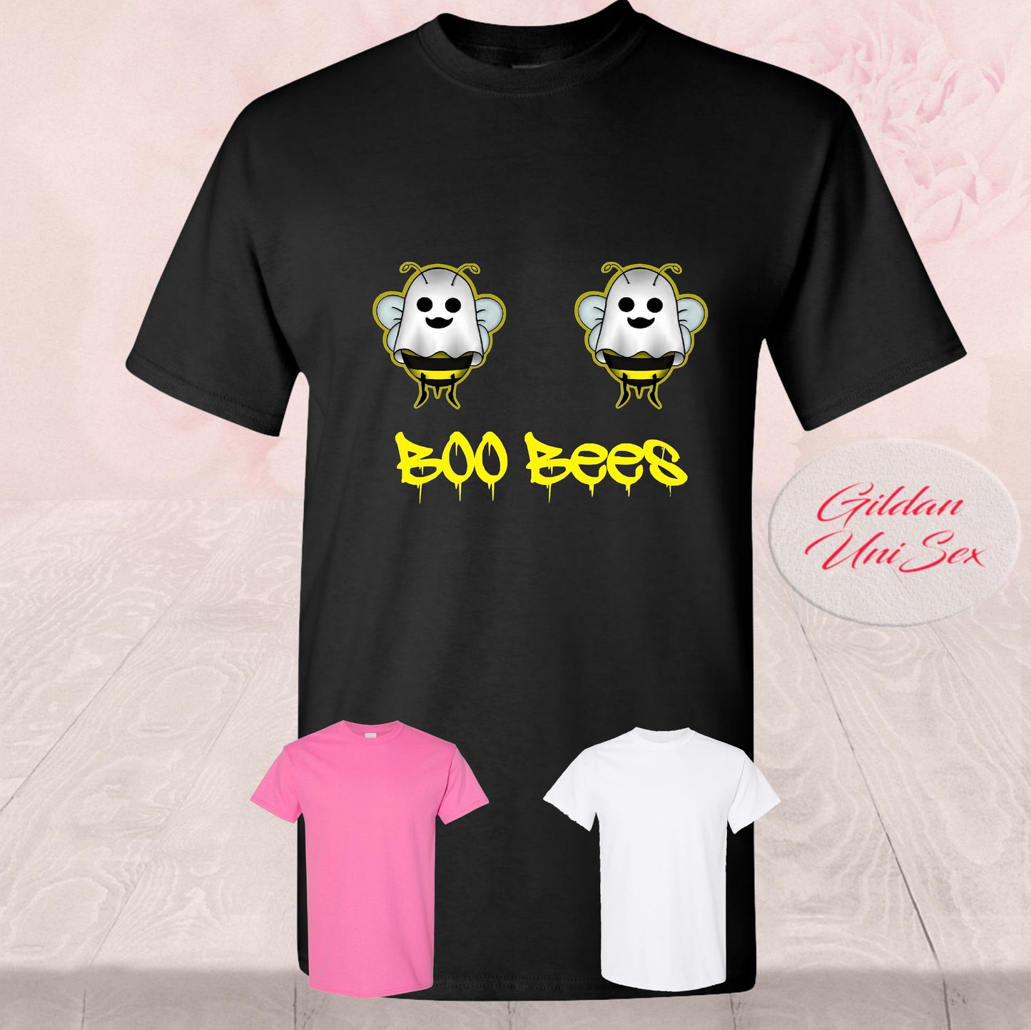 Boo Bees Ghost, Halloween, T-Shirt
