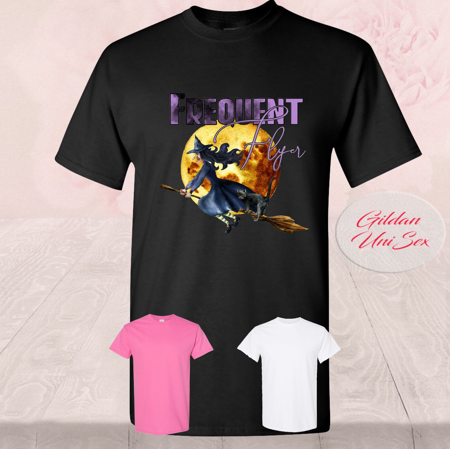 Frequent Flyer Witch Broomstick, T-Shirt