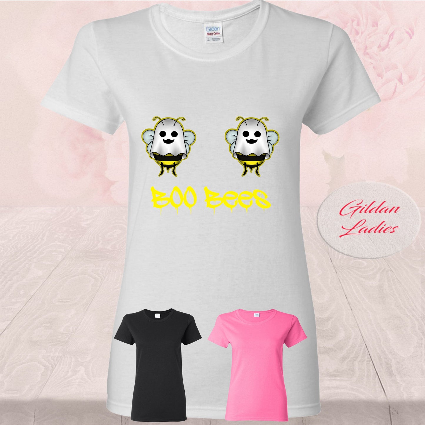 Boo Bees Ghost, Halloween, T-Shirt
