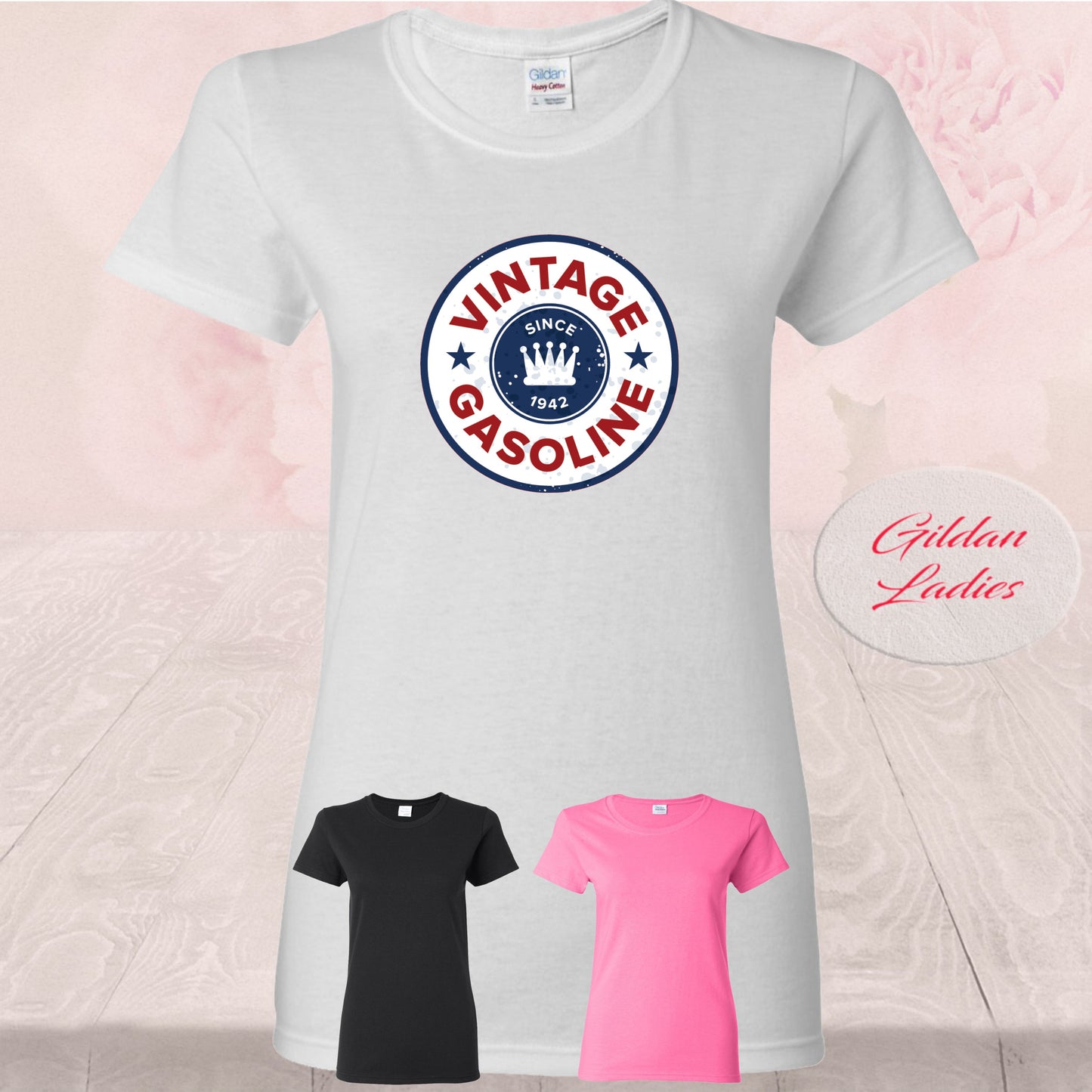 Vintage Gas Oil, 10 Designs, T Shirt