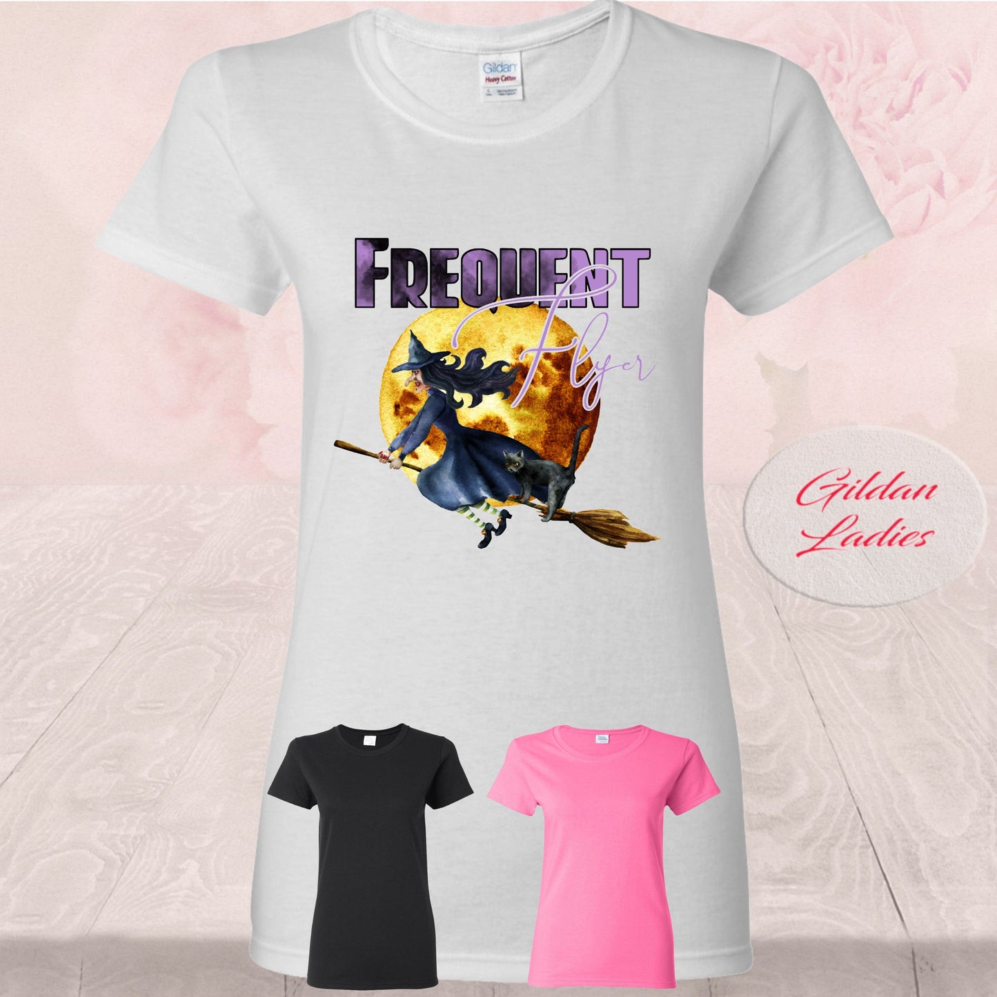 Frequent Flyer Witch Broomstick, T-Shirt