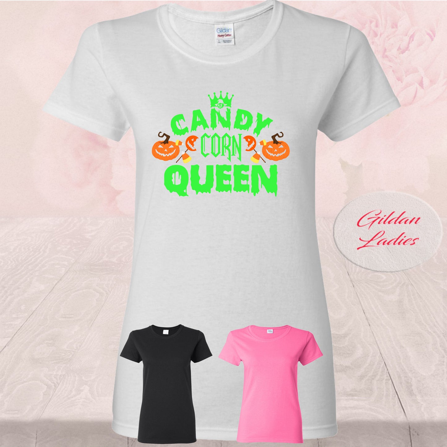 Candy Corn Queen, Halloween, T-Shirt