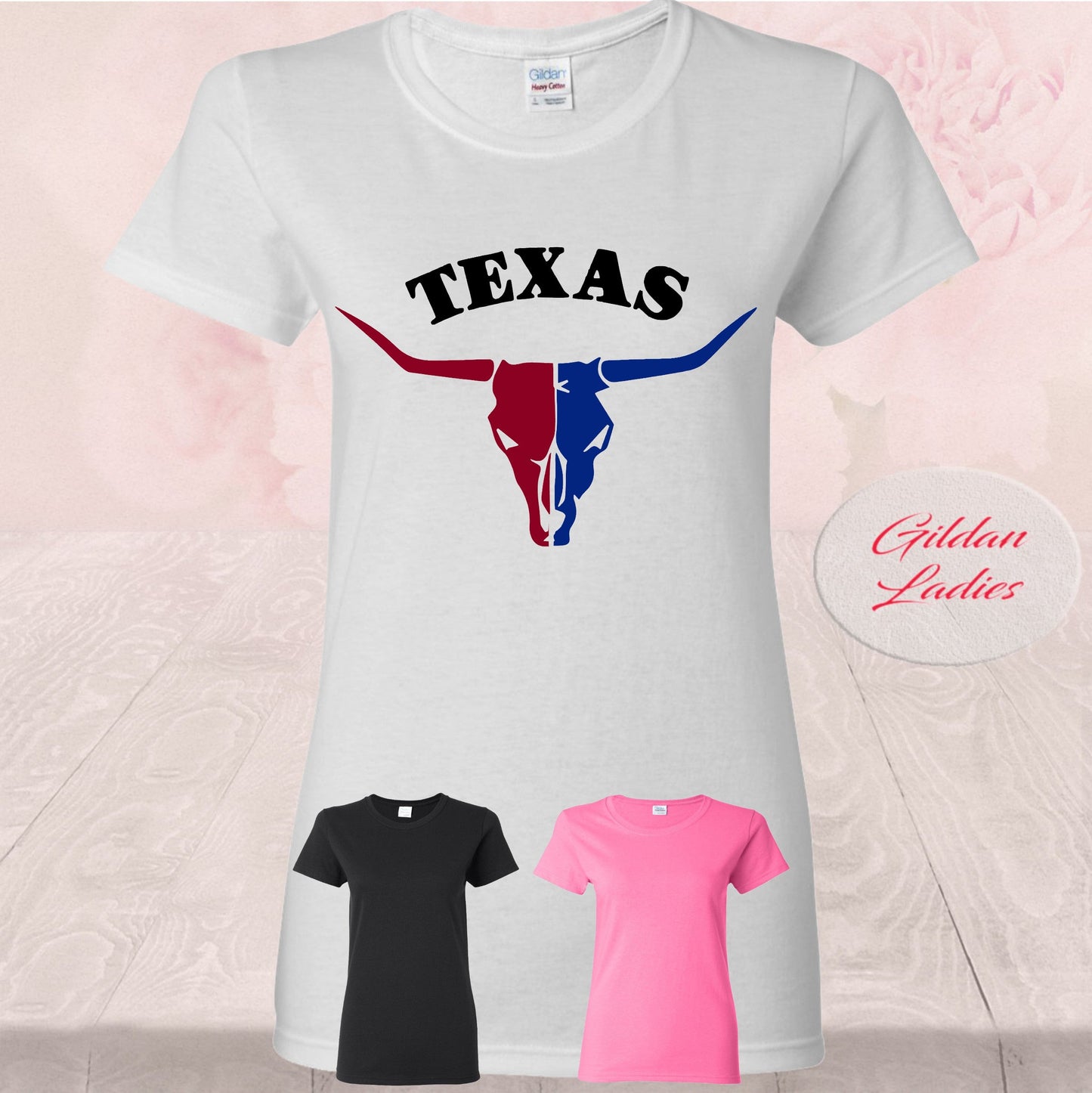 Texas State Longhorn, Bull Skull, T Shirts