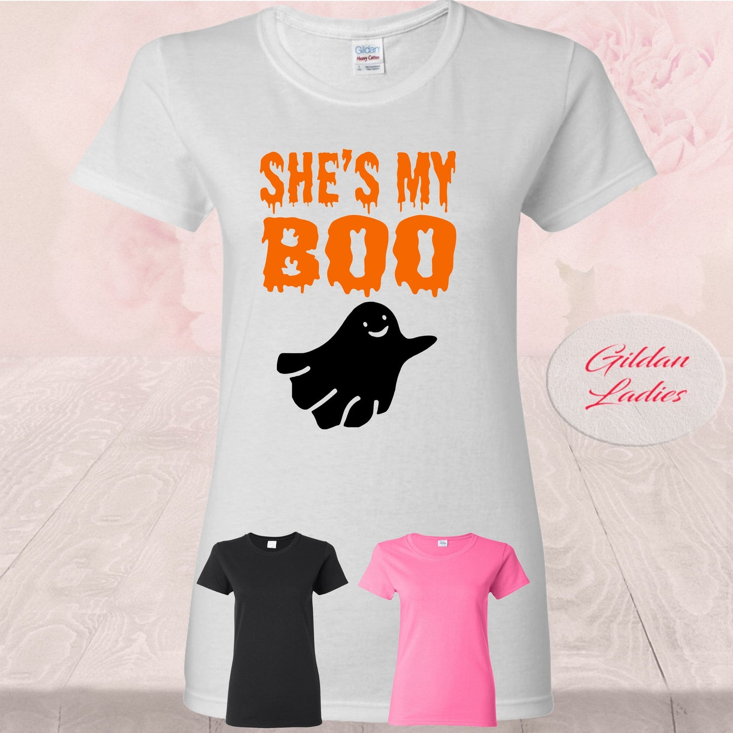 She's My Boo Ghost Halloween, T-Shirt
