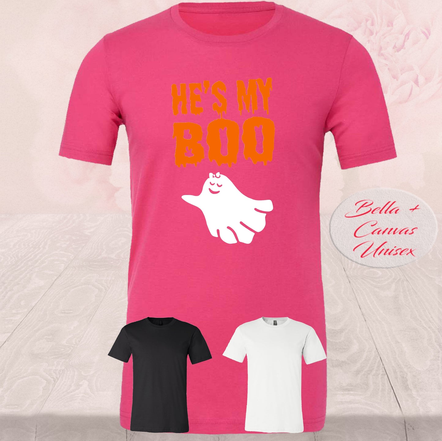 He's My Boo Ghost Halloween, T-Shirt