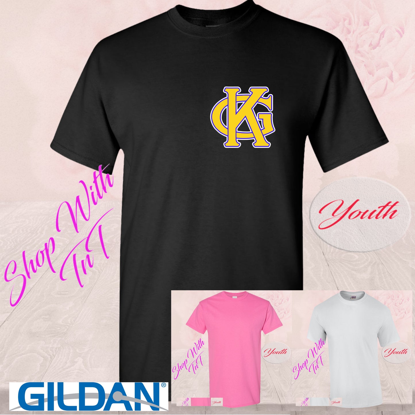 Embroidery KG King George (Yellow) | T-Shirt & Tank Tops