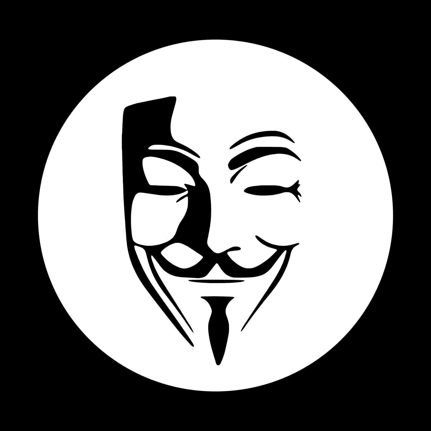 Anonymous Guy Fawkes, 2.25 inch Buttons