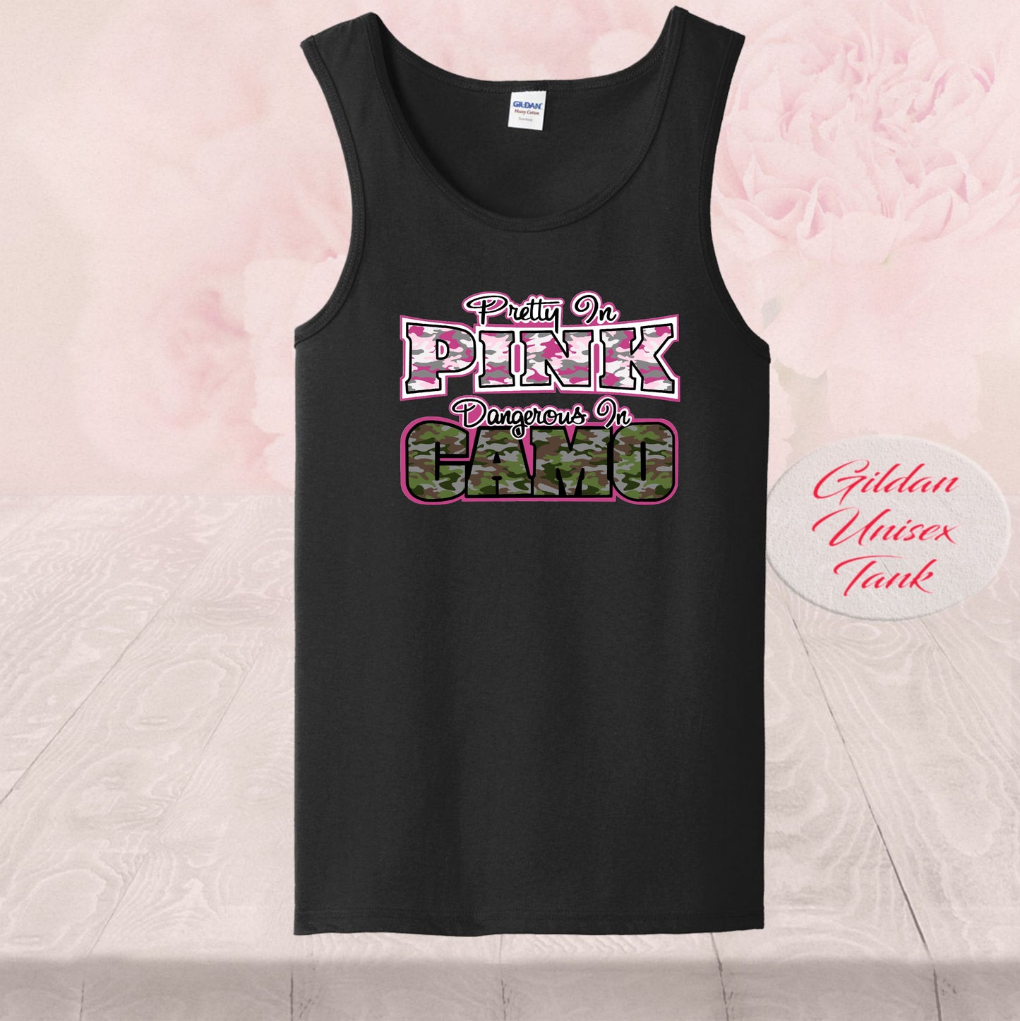 Pretty In Pink Dangerous In Camo, Shirts
