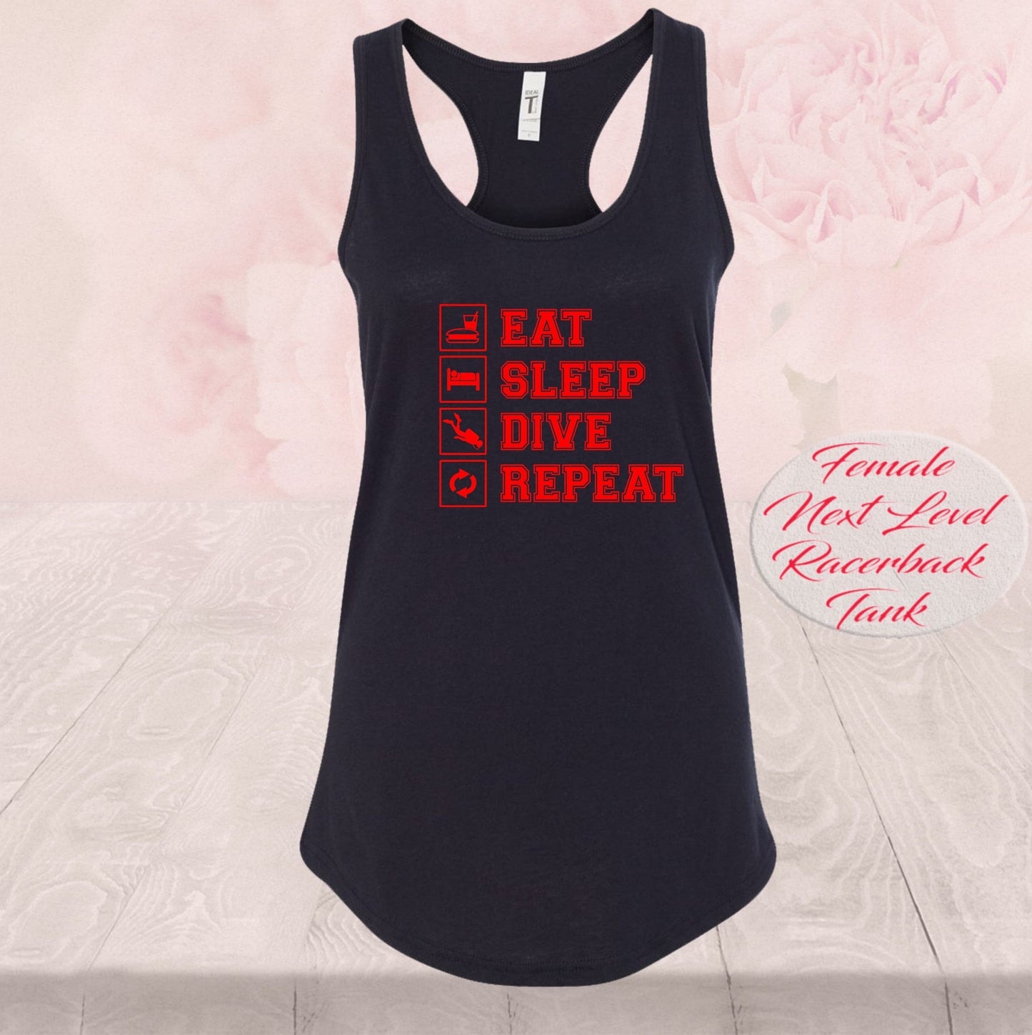 Eat Sleep Dive Repeat, T Shirt