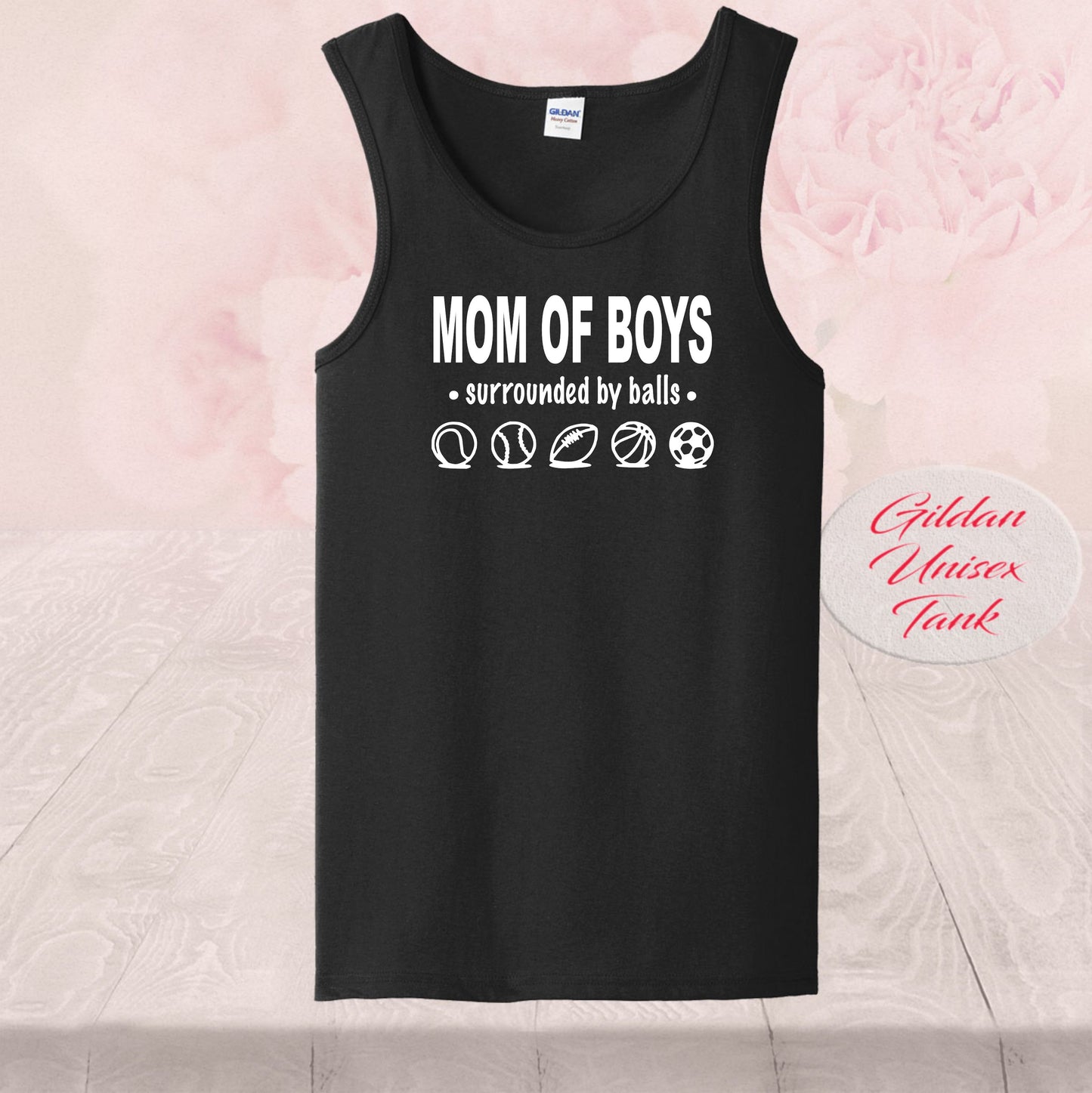 Mom Of Boys, Surrounded by balls, Shirt
