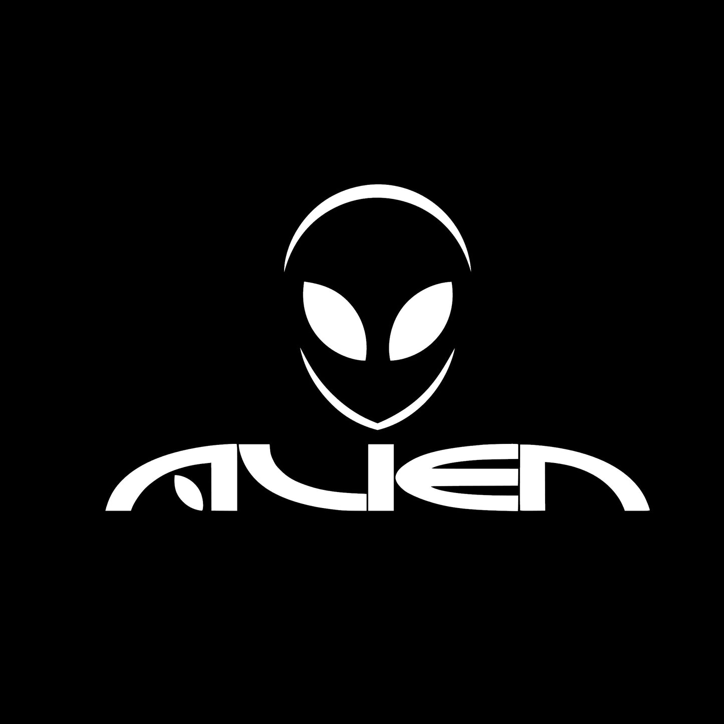 Alien Head , Space Alien, Decal Sticker