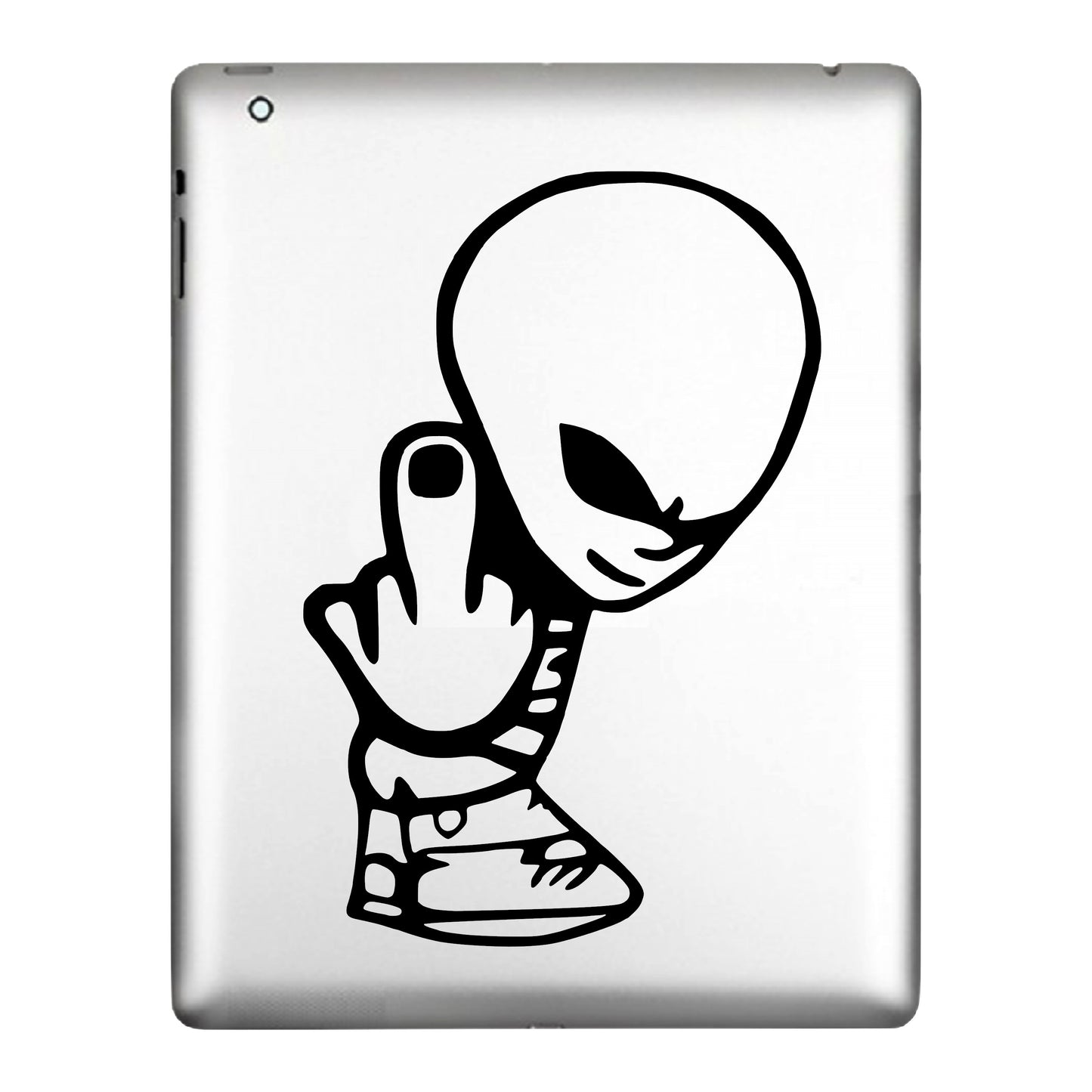 Alien Giving The Middle Finger, Decal Sticker