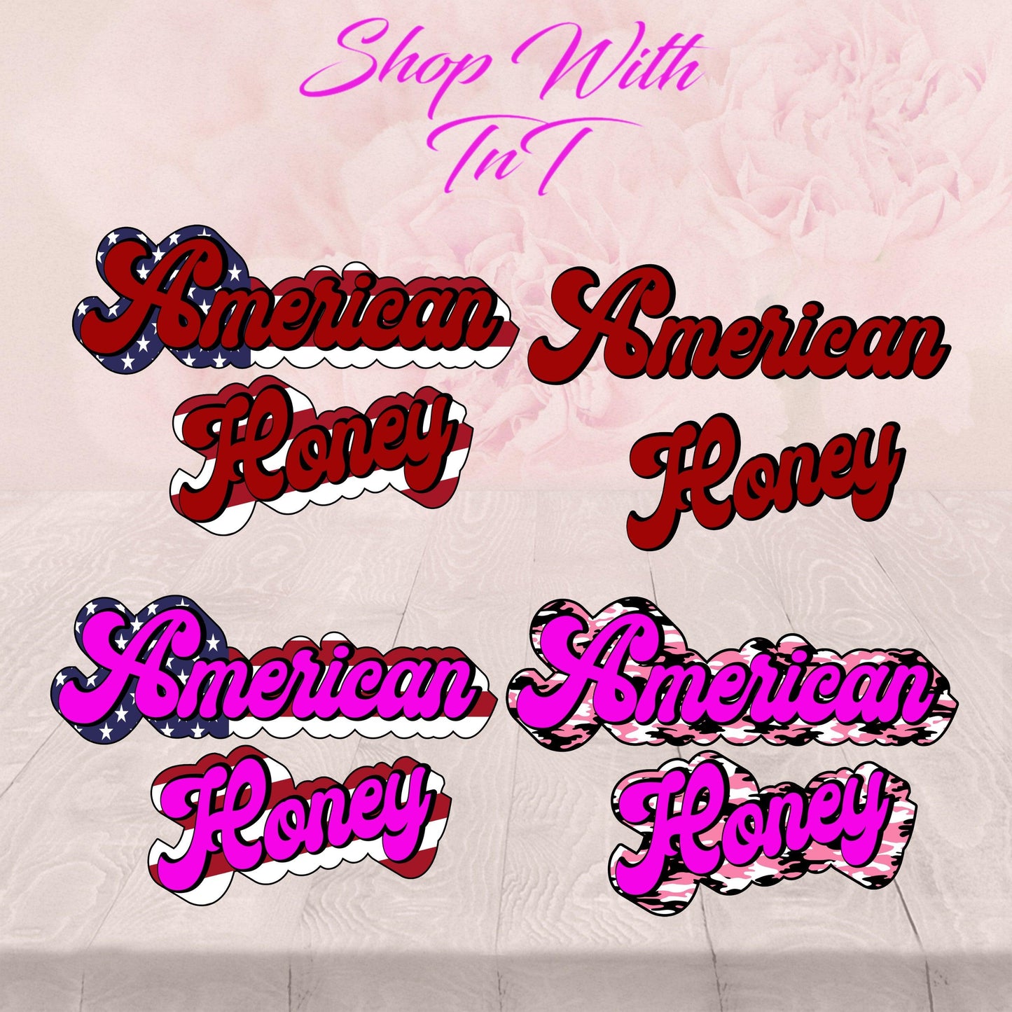 American Honey 4 Pack | Digital PNG "File Only"