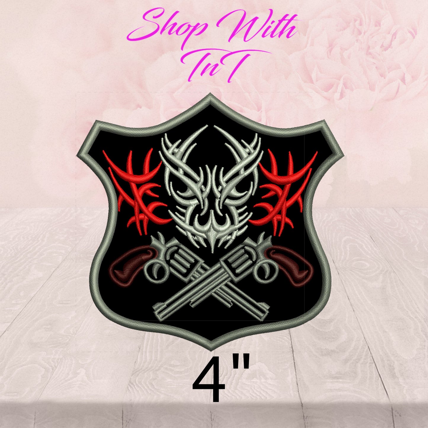 Celtic Guns | Patch Embroidered | Iron On or Sew On