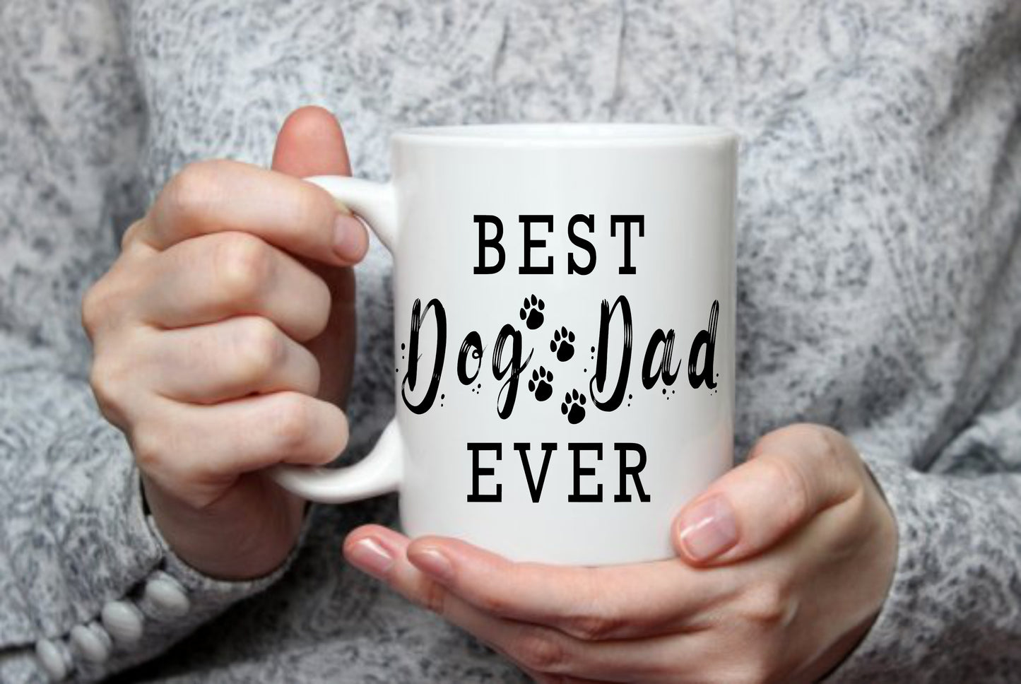 Best Dog Dad Ever, 15 oz Mug