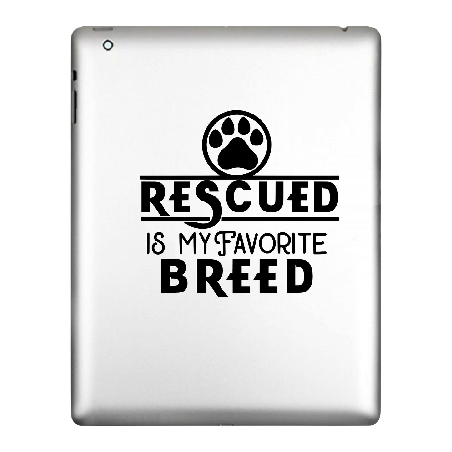 Dog Rescued, Sticker Decal