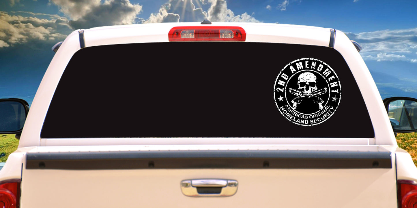 2Nd Amendment, Sticker Decal.
