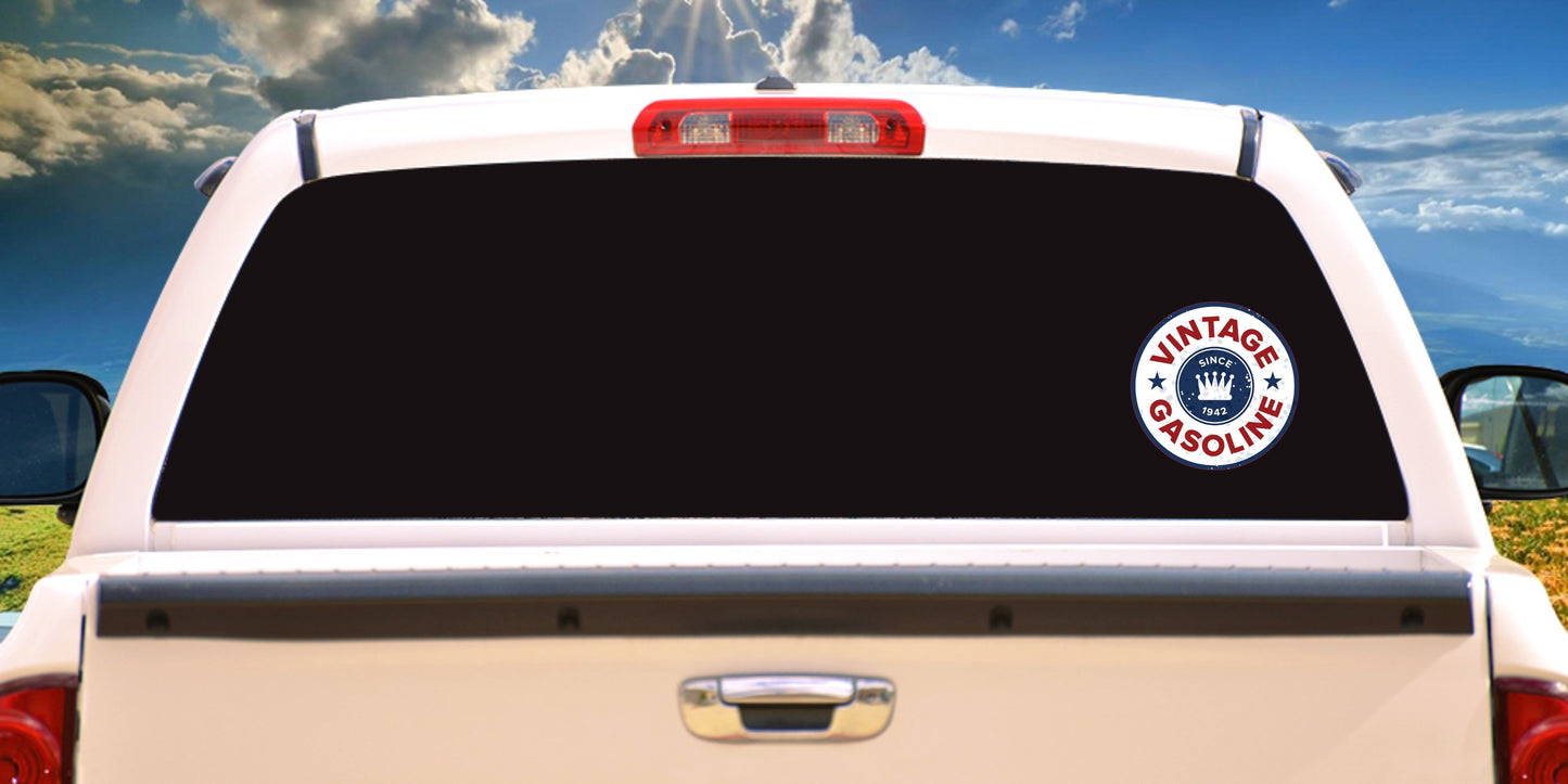 Set of Vintage Gas Oil, 10 Sticker Decals