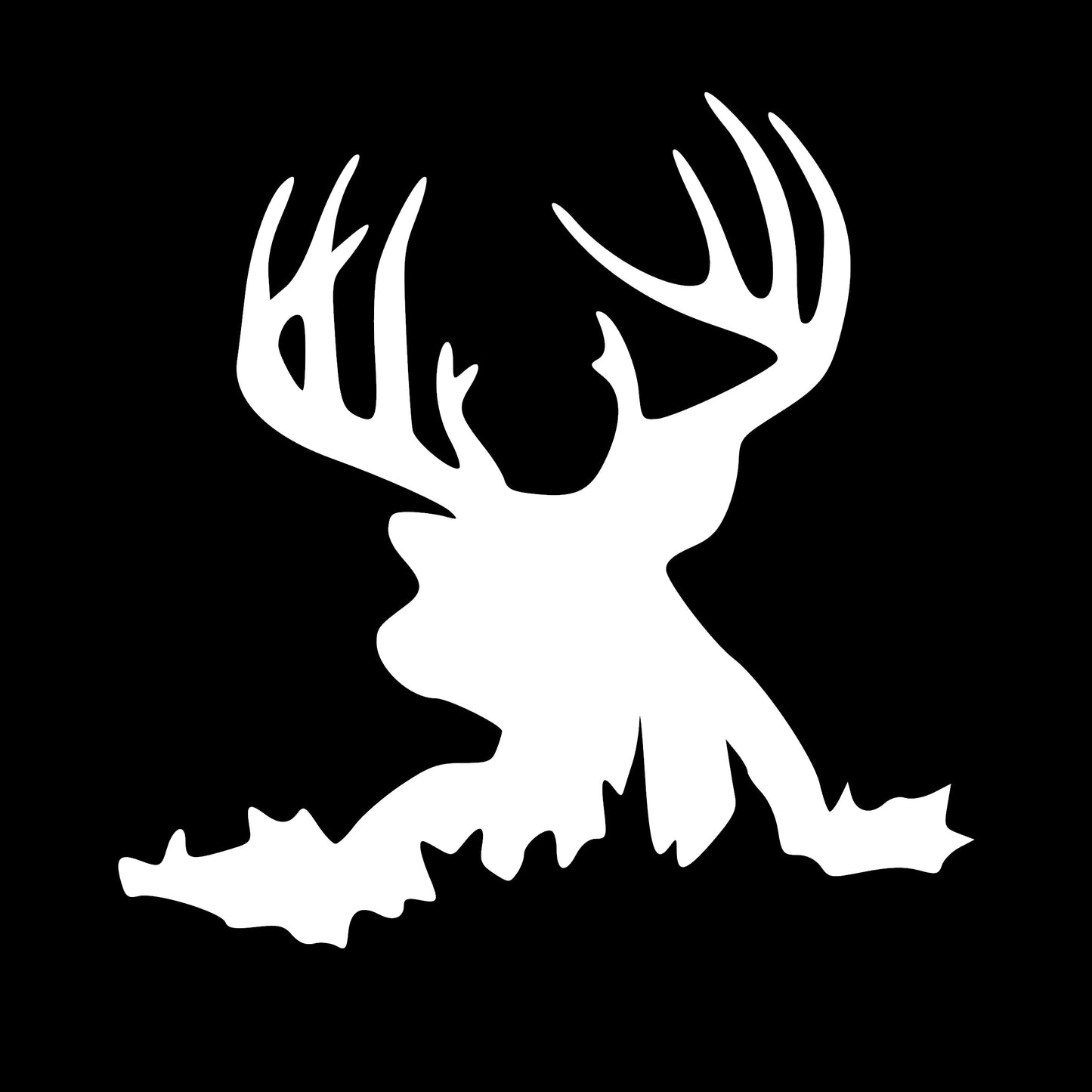 Deer, Elk Head, Sticker Decal