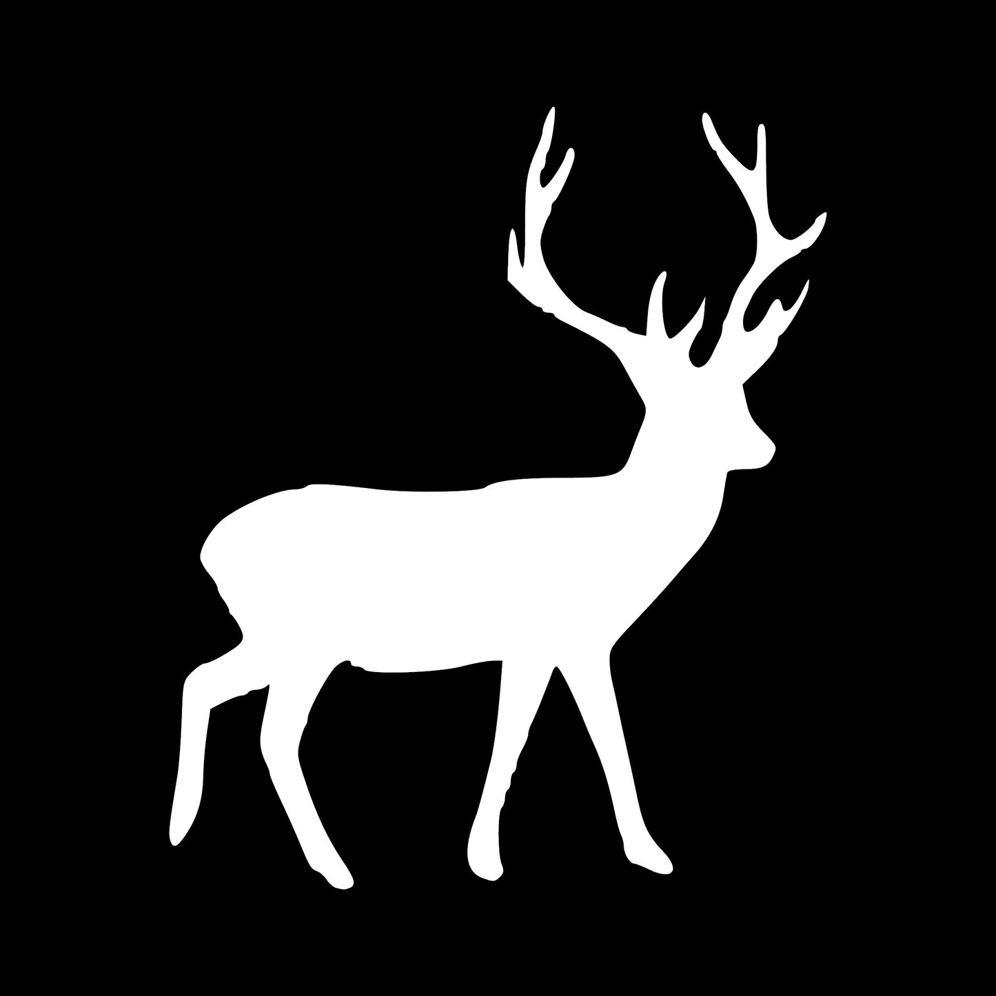 Deer, Elk, Big Game, Sticker Decal