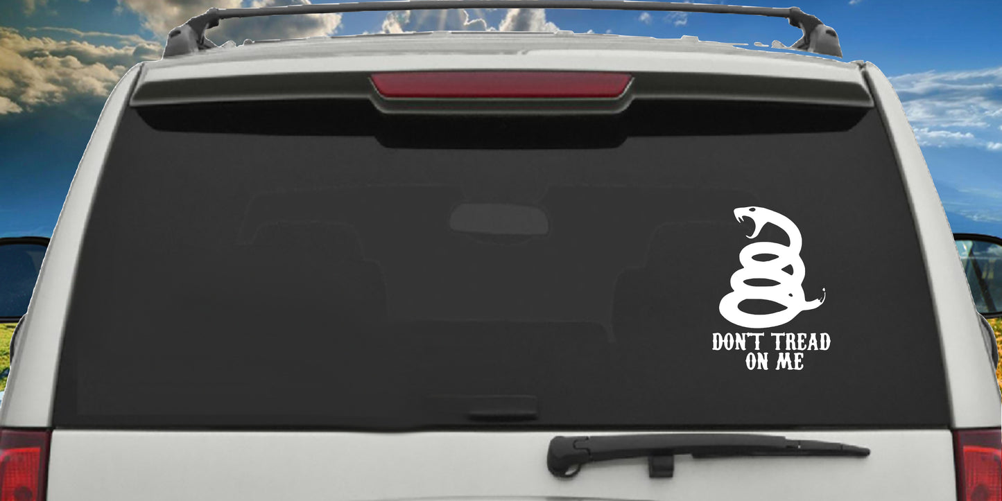 Don't Tread On Me, Sticker Decal.