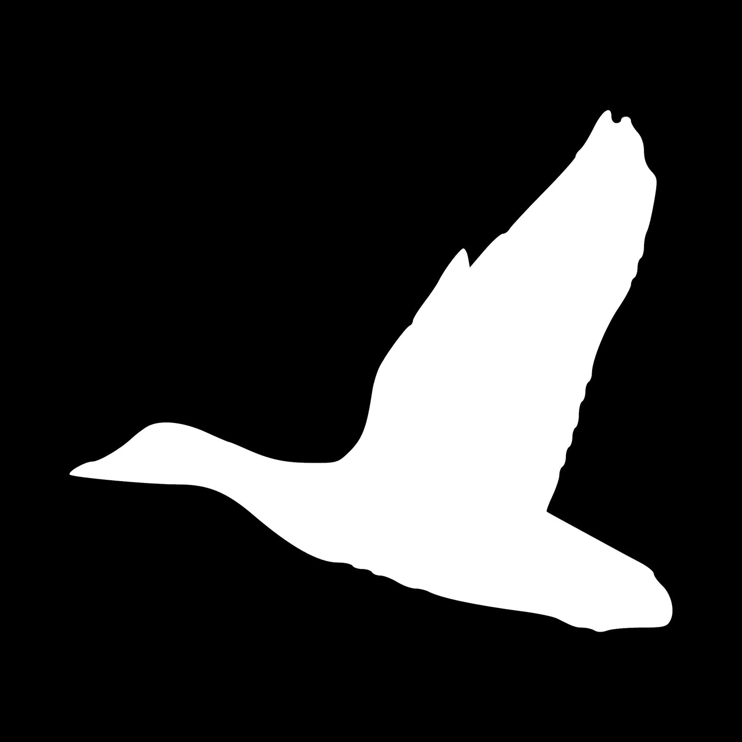 Flying Mallard, Sticker Decal