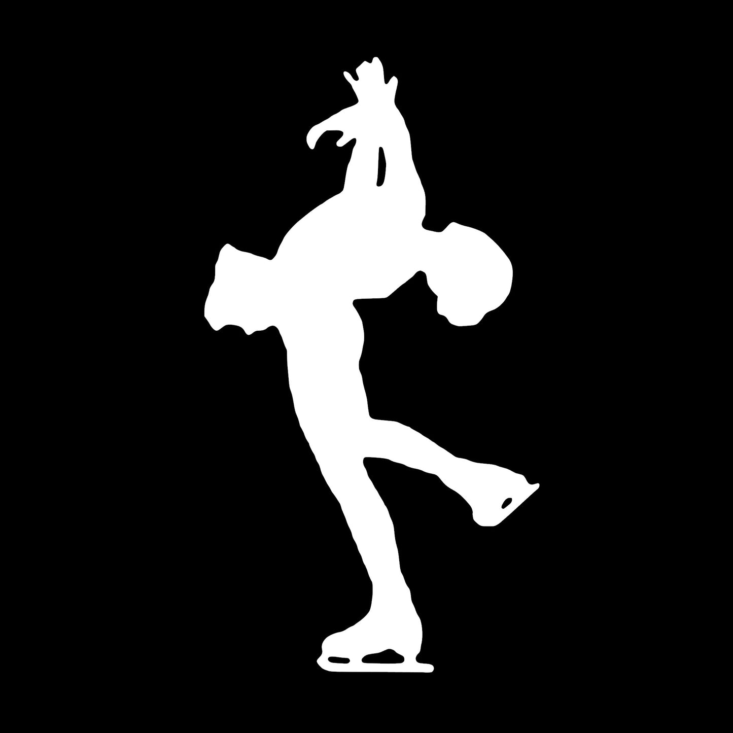Figure Skater, Sticker Decal