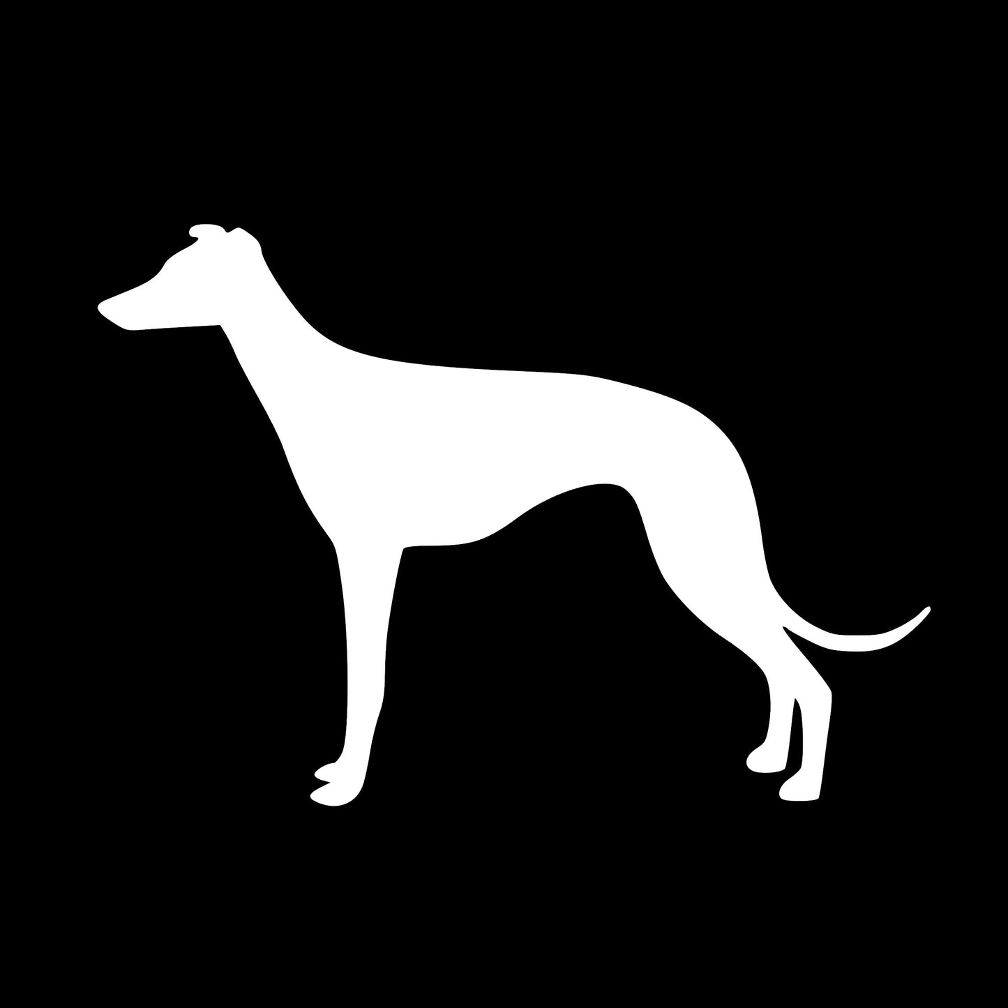 Greyhound Dog, Sticker Decal