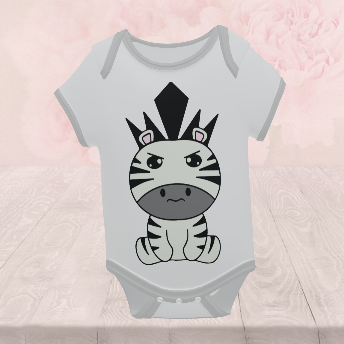 Cute Grumpy Kawaii 5 Pack, Frog, Koala, Zebra, Ram, Octopus, Digital PNG "File Only"