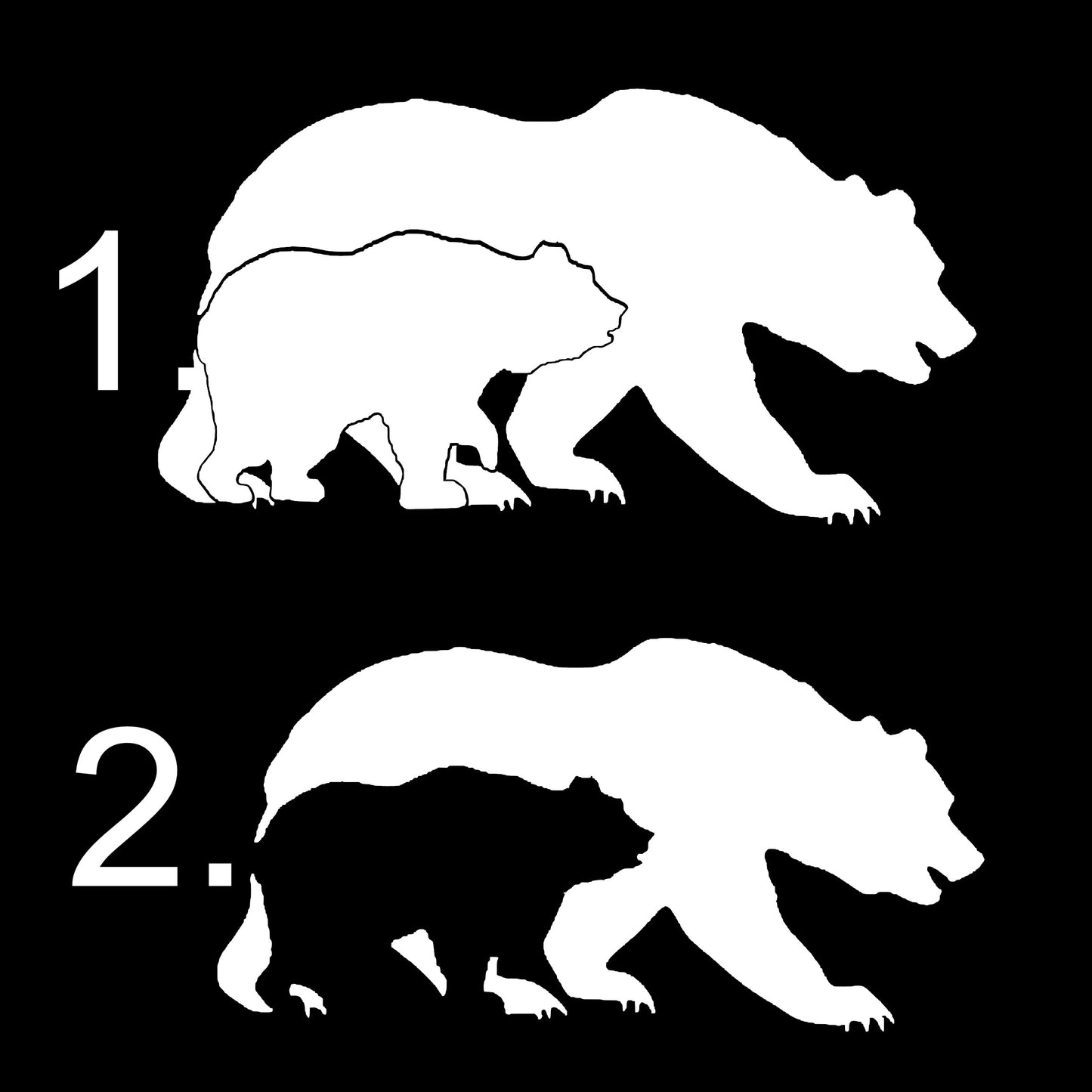 Mama Bear Cub, Decal Sticker