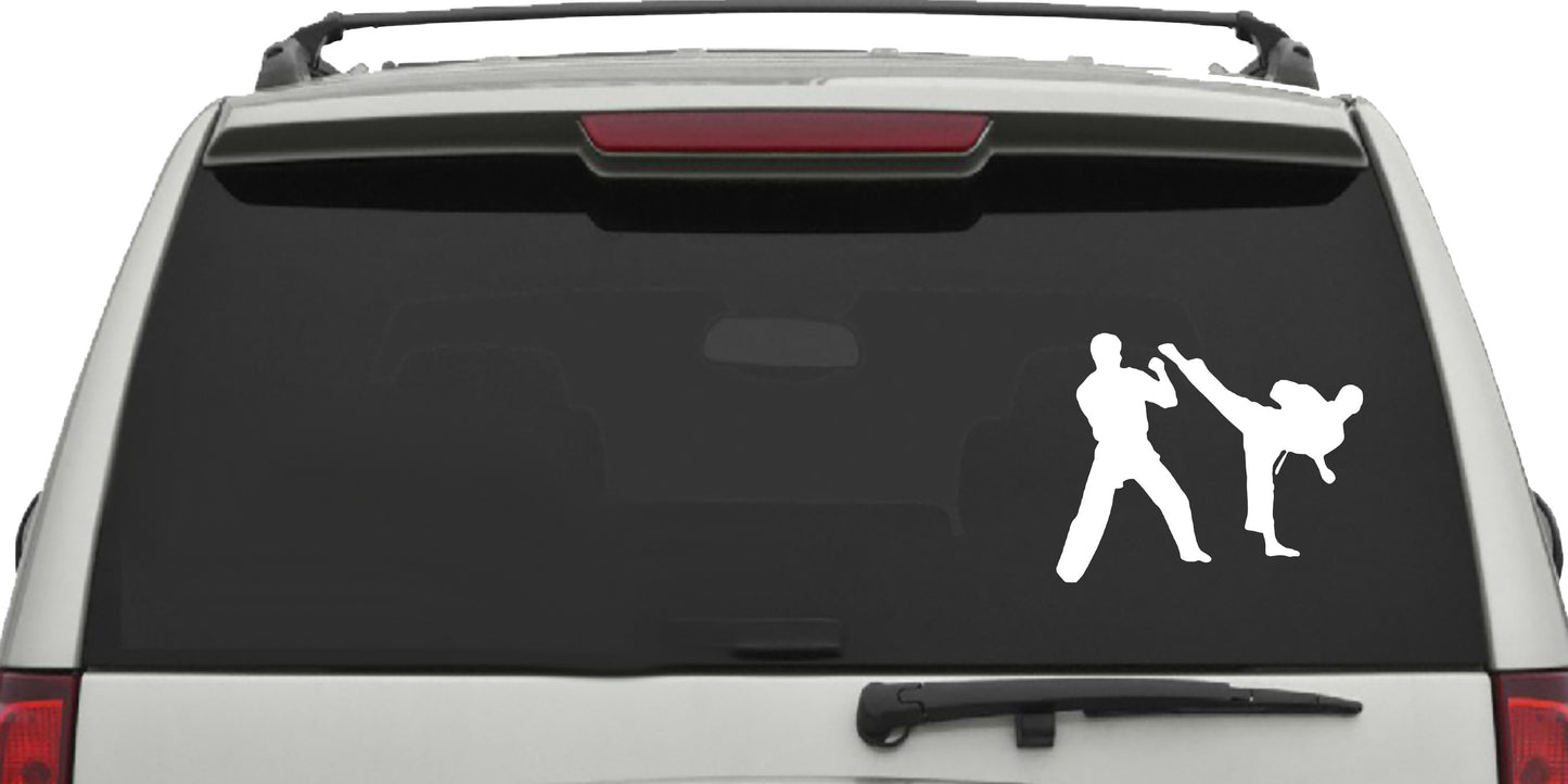 Martial Arts Sparring, Sticker Decal