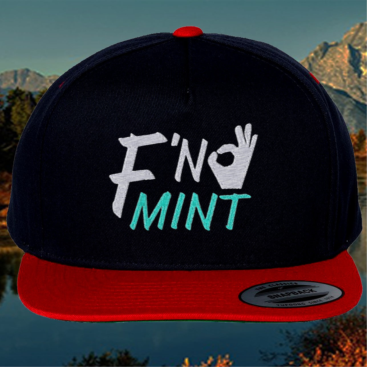 Embroidered Fn Mint Cap, F*ckin Mint Hat