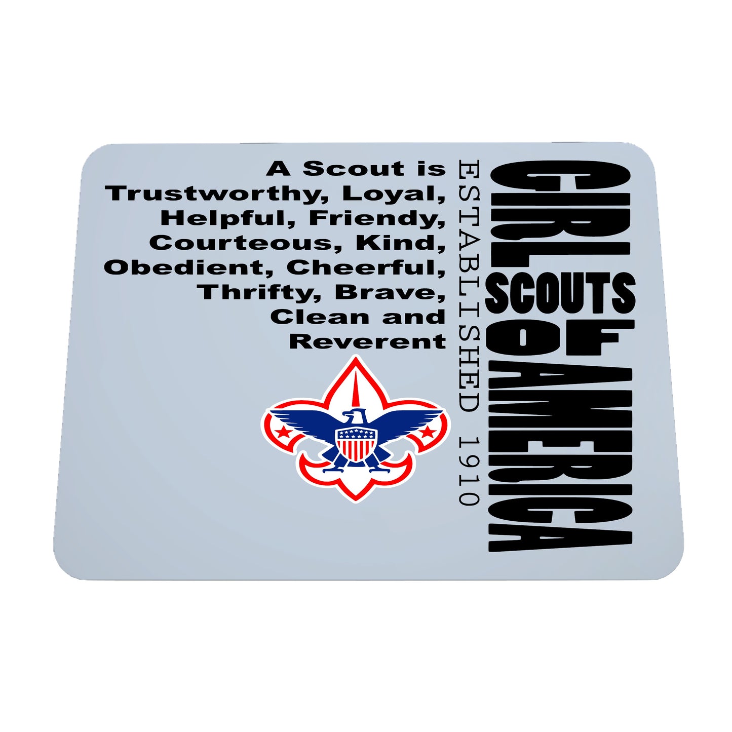 Girl Scouts of America, Scout Law, Mousepad