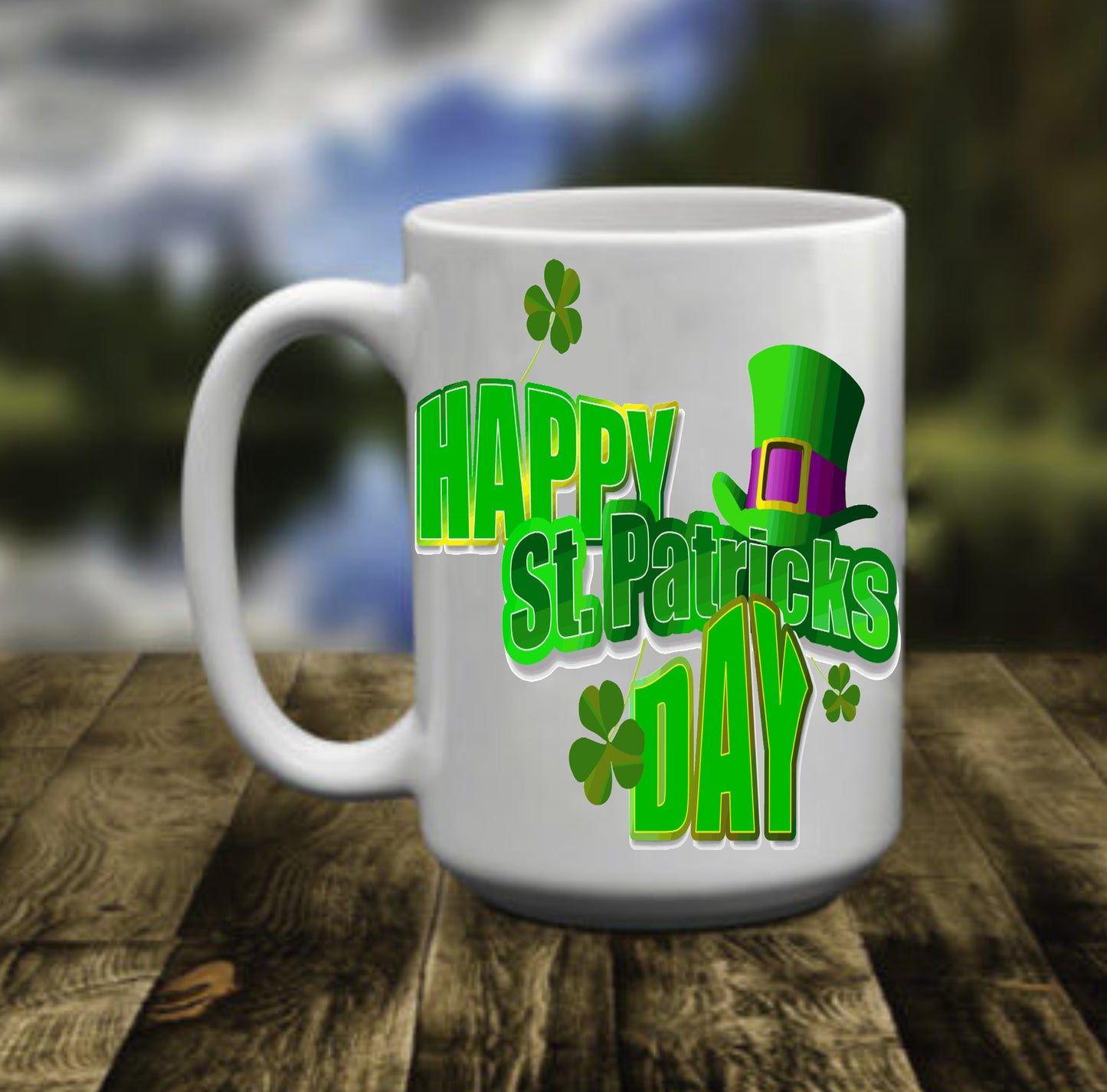 Happy St. Patrick's Day, Patty's Day, 15 oz Mug
